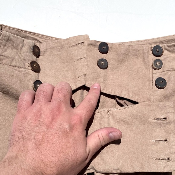 MARNI Made in Italy Women’s Sailor Pant Wide Leg Button Closure Khaki Size 40 - Picture 6 of 10